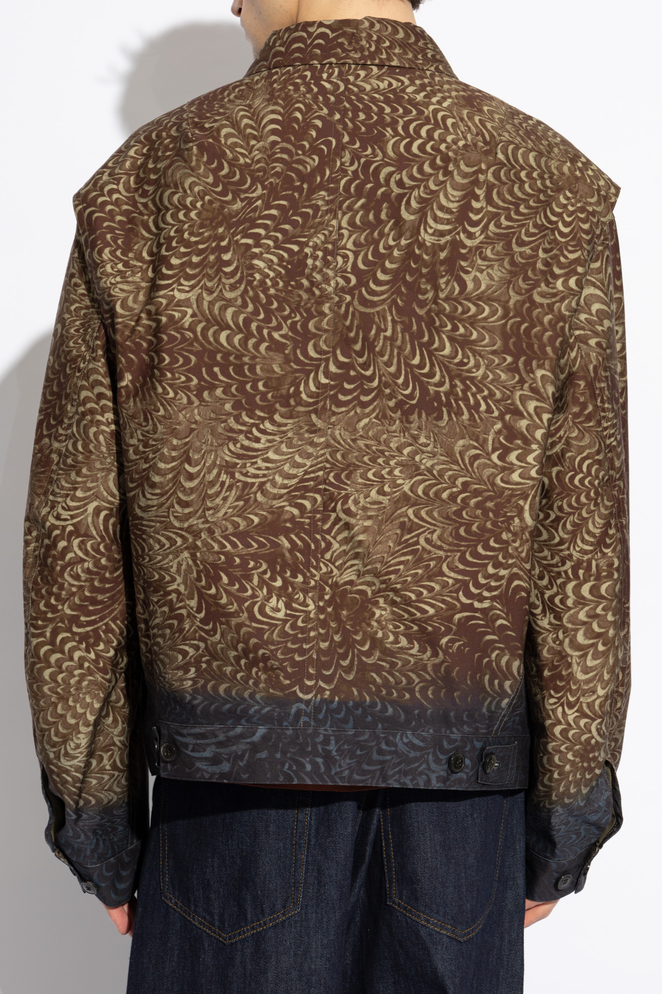 ジャケット・アウター dries van noten 25SS VEPER JACKET DRIES VAN NOTEN | Veper Floral Zip Up Cotton Jacket | Men